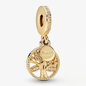 New Pandora Sparkling Family Tree Dangle Charm